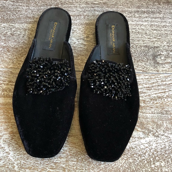 Donna Karan Cara Embellished Velvet Slide - Picture 3 of 5
